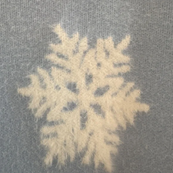 Rachel Zoe blue snowflake sweater - Picture 2 of 4
